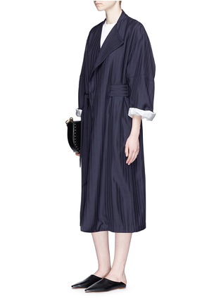 Figure View - Click To Enlarge - ACNE STUDIOS - 'Oceane' stripe twill belted trench coat