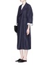 Figure View - Click To Enlarge - ACNE STUDIOS - 'Oceane' stripe twill belted trench coat