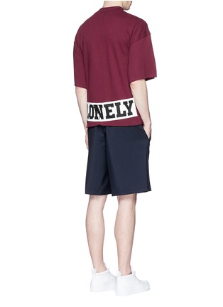 Figure View - Click To Enlarge - NOHANT - 'LONELY/LOVELY' patch cotton sweatshirt