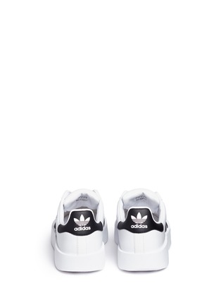Back View - Click To Enlarge - ADIDAS - 'Superstar Bold' leather platform sneakers