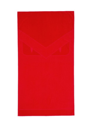 Figure View - Click To Enlarge - FENDI - 'Bugs' jacquard beach towel