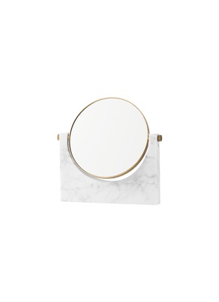 Detail View - Click To Enlarge - MENU - Pepe marble mirror – Brass/White