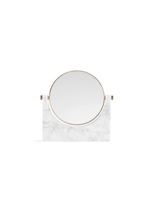 Main View - Click To Enlarge - MENU - Pepe marble mirror – Brass/White
