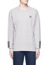 Main View - Click To Enlarge - ADIDAS - 'Instinct' trefoil logo waffle knit sweatshirt