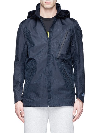 Main View - Click To Enlarge - NIKE - Geometric print removable hood jacket