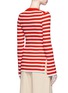 Back View - Click To Enlarge - KUHO - Contrast outseam stripe sweater