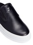 Detail View - Click To Enlarge - MONCLER - 'Tiphanie' leather slide sneakers