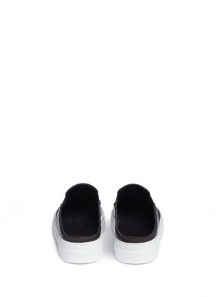 Back View - Click To Enlarge - MONCLER - 'Tiphanie' leather slide sneakers