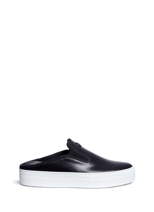 Main View - Click To Enlarge - MONCLER - 'Tiphanie' leather slide sneakers