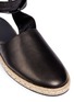 Detail View - Click To Enlarge - MONCLER - 'Violette' ankle tie leather espadrille sandals
