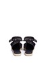 Back View - Click To Enlarge - MONCLER - 'Violette' ankle tie leather espadrille sandals