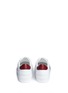 Back View - Click To Enlarge - MONCLER - 'Leni' stripe leather sneakers