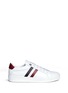 Main View - Click To Enlarge - MONCLER - 'Leni' stripe leather sneakers