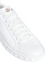 Detail View - Click To Enlarge - MONCLER - 'Fifi' dot textured sole leather sneakers