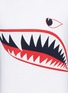 Detail View - Click To Enlarge - MONCLER - Shark face print slub cotton jersey T-shirt