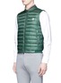 Front View - Click To Enlarge - MONCLER - Jersey back down puffer vest