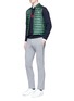 Figure View - Click To Enlarge - MONCLER - Jersey back down puffer vest