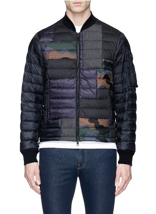 Main View - Click To Enlarge - MONCLER - 'Philippe' down puffer bomber jacket