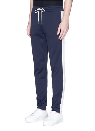 Front View - Click To Enlarge - MONCLER - Contrast outseam track pants
