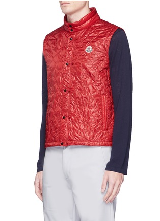 Detail View - Click To Enlarge - MONCLER - 'Auguste' detachable quilted vest field jacket