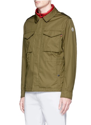 Front View - Click To Enlarge - MONCLER - 'Auguste' detachable quilted vest field jacket