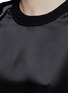 Detail View - Click To Enlarge - DKNY - Exposed seam satin sweatshirt
