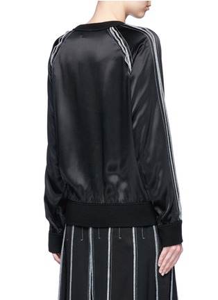 Back View - Click To Enlarge - DKNY - Exposed seam satin sweatshirt