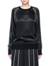 Main View - Click To Enlarge - DKNY - Exposed seam satin sweatshirt
