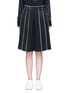 Main View - Click To Enlarge - DKNY - Paperbag waist exposed seam pleated shorts