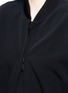 Detail View - Click To Enlarge - DKNY - Extended rib knit hem bomber jacket