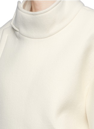 Detail View - Click To Enlarge - DKNY - Oversized pocket bonded wool blend coat