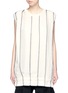Main View - Click To Enlarge - DKNY - Reversible tie waist pleated satin tunic top