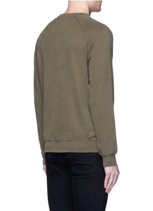 Back View - Click To Enlarge - TOPMAN - Peached fleece lined sweatshirt
