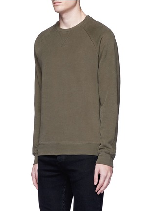 Front View - Click To Enlarge - TOPMAN - Peached fleece lined sweatshirt