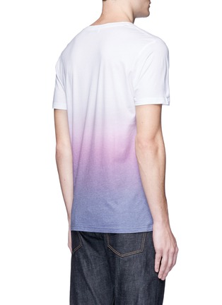 Back View - Click To Enlarge - TOPMAN - Slogan print gradient T-shirt