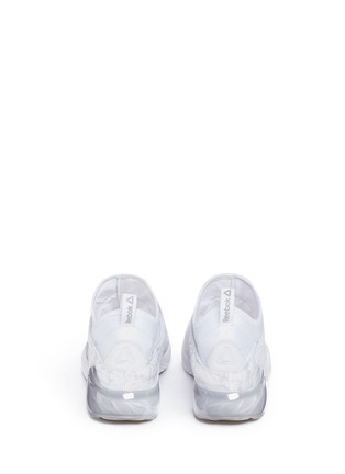Back View - Click To Enlarge - REEBOK - 'The Pump Izarre' marble print mesh sneakers