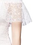 Detail View - Click To Enlarge - GIAMBA - Cherry blossom embroidered organdy dress