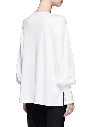 Back View - Click To Enlarge - THE ROW - 'Kenu' smock cuff jersey top