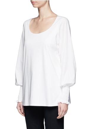 Front View - Click To Enlarge - THE ROW - 'Kenu' smock cuff jersey top