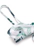 Detail View - Click To Enlarge - MARA HOFFMAN - Sea tree print lace-up cami bikini top