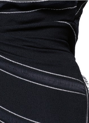 Detail View - Click To Enlarge - PROENZA SCHOULER - Tie open back pinstripe crepe dress