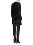 Back View - Click To Enlarge - 3.1 PHILLIP LIM - Sequined silk trim wool blend cardigan