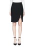 Main View - Click To Enlarge - ALEXANDER WANG - Lace-up split pencil skirt