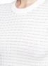 Detail View - Click To Enlarge - 3.1 PHILLIP LIM - Stripe hem smocked pima cotton sweater