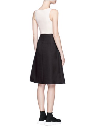 Back View - Click To Enlarge - ACNE STUDIOS - 'Sam' georgette and twill sleeveless dress