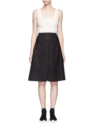 Main View - Click To Enlarge - ACNE STUDIOS - 'Sam' georgette and twill sleeveless dress