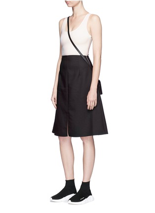 Figure View - Click To Enlarge - ACNE STUDIOS - 'Sam' georgette and twill sleeveless dress