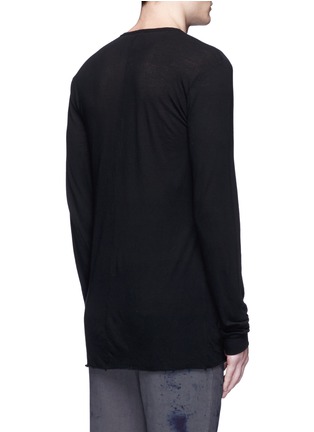 Back View - Click To Enlarge - 1.61 - L.T.' rolled hem long sleeve T-shirt