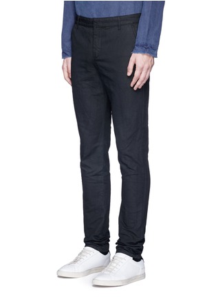 Front View - Click To Enlarge - 1.61 - 'F.B.' slim fit cotton-linen pants