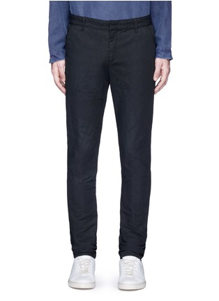 Main View - Click To Enlarge - 1.61 - 'F.B.' slim fit cotton-linen pants